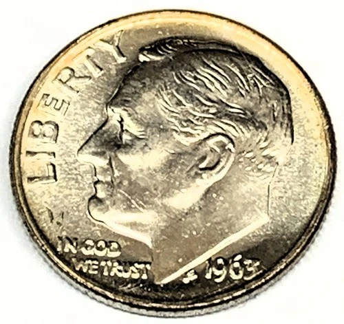 # C6284      U.S. COIN,   ROOSEVELT   DIME   1963     Unc.