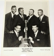 THE GOLDEN KEYS 8X10 PRESS PHOTO SOUL GOSPEL OAKLAND R&B MUSIC FUNK VTG GUITAR