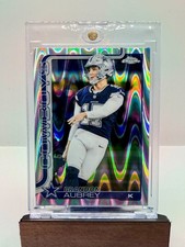 2025 Topps Chrome Football RayWave Refractor Brandon Aubrey 81 Cowboys SP