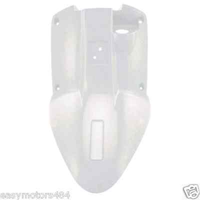 VERKLEIDUNG BEINSCHUTZ HINTEN SCHILD WEISS X MBK BOOSTER SPIRIT YAMAHA BWS BW'S 50 2004>