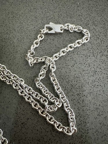 $390 GUCCI Sterling Silver Charlotte G Pendant Necklace 925 Box & Pouch Booklet - Picture 3 of 7