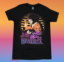 New Jimi Hendrix Color Fade Classic Vintage Black Mens T-Shirt