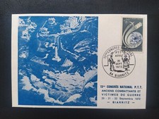CARTE PREMIER JOUR TIMBRE CONGRÈS P.T.T 1972 N° 1721 OBL BIARRITZ