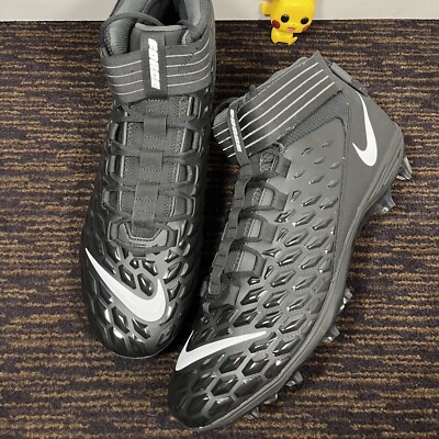 Nike Force Savage Pro 2 Mens Football Cleats Black  AH4000-002 Sz 18