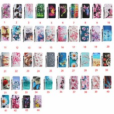 SEHEYA Cover Compatible With TCL 501 Phone Case PU Leather Wallet Purse With Cute Pattern Book Flip Folio Card Slots Holder Magnetic Protection, Floral