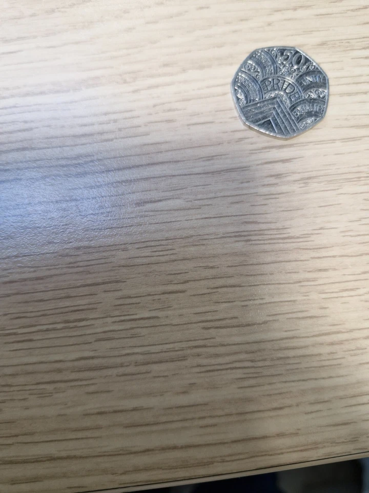 50 Years of Pride 2022 50p Rare unique Coin LGBTQ+ Pride - Image 3 of 3