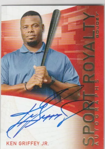 Ken Griffey Jr. 🔥 2021 Goodwin Champions Goudey Sport Royalty Auto SRA-KG AAB15
