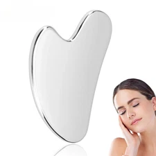 Gua Sha Facial Tool, Stainless Steel GuaSha Massage Natural Universal Massage