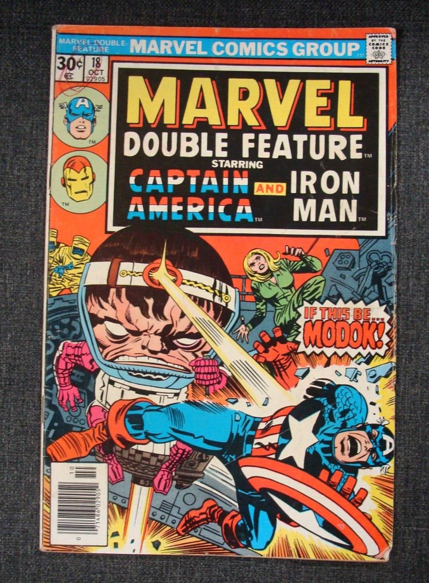 Marvel Double Feature Captain America Iron Man #18 VS Modok 1976