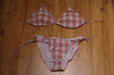 pink plaid bikini