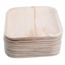 Palm Leaf Disposable Square Plates-Value Pack-Eco Friendly-Smart Tableware