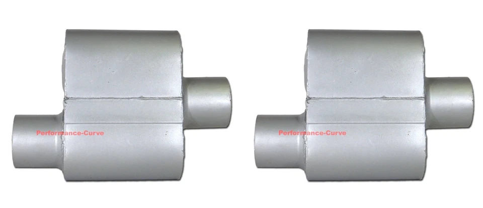 Par de silenciadores de escape de rendimiento de una sola cámara Flo-Pro O/C 3" - V73041 Foto 2 de 2