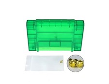 Super Nintendo SNES Clear Green Game Cartridge Shell Made in USA 