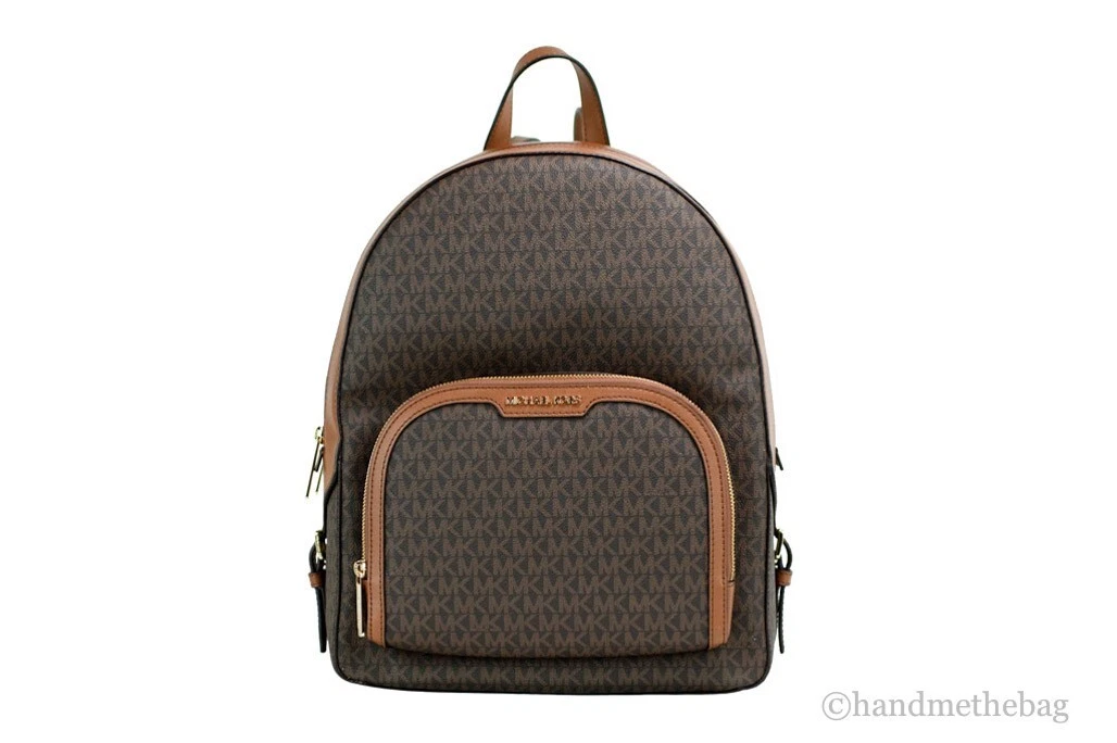 Michael Kors Jaycee Large Brown Shoulder Backpack Bookbag