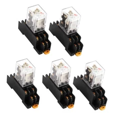 5pcs HH52PL AC 24V Coil 8 Pins Electromagnetic General Purpose Power Relay