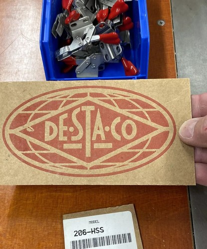 1 DE STA CO TOGGLE CLAMP STAINLESS STEEL WORK HOLDING WELDING DE-STA-CO - Picture 2 of 11