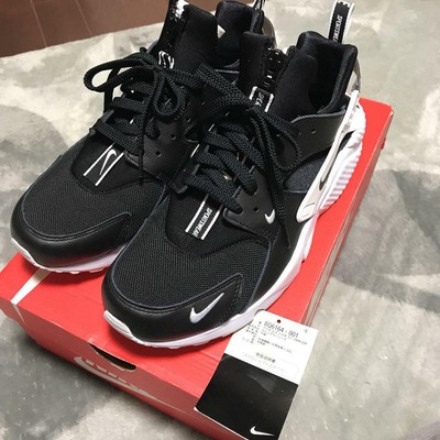 air huarache run zip black white