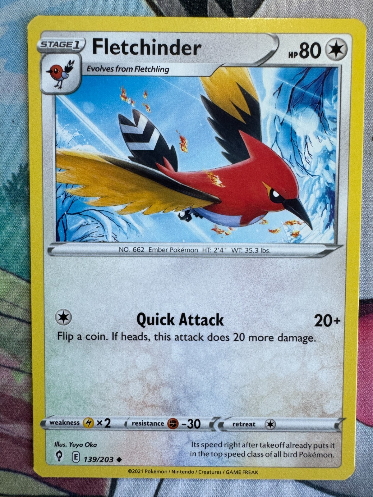 Fletchinder Non Holo English Pokemon TCG BKR327