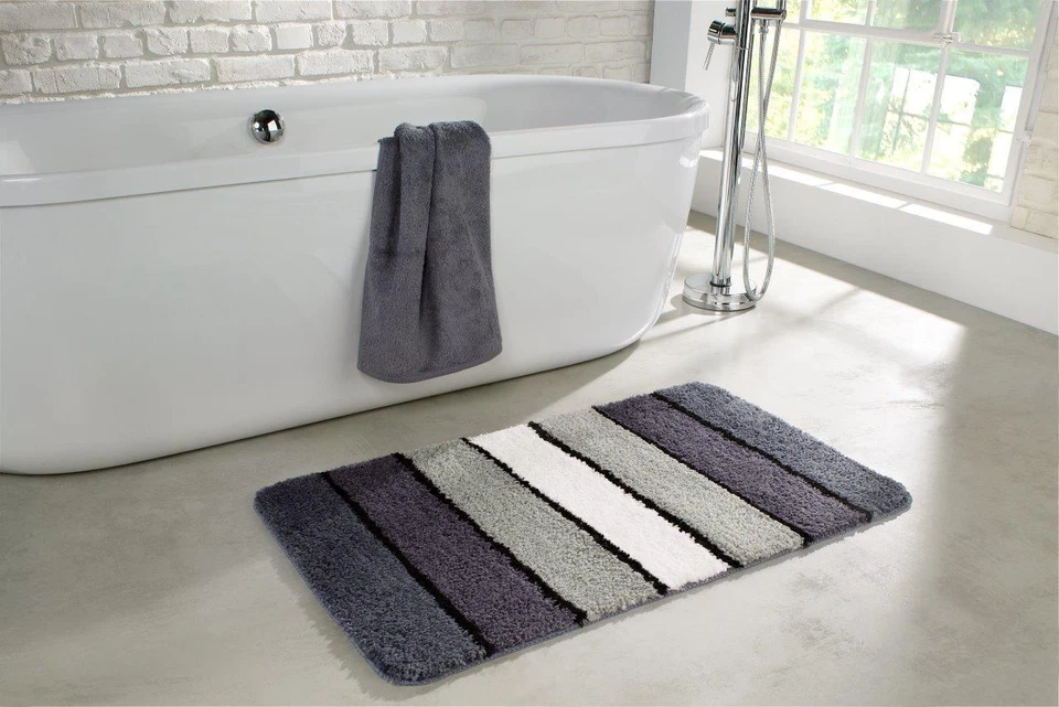 Mikrofaser Badezimmerteppich 60x100cm • Badematte • Badvorleger • Badeteppich WC - Bild 3 von 4