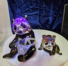 Swarovski Crystal SCS Endangered Wildlife PANDAS #0900918 gift-w box COA-B8-L141
