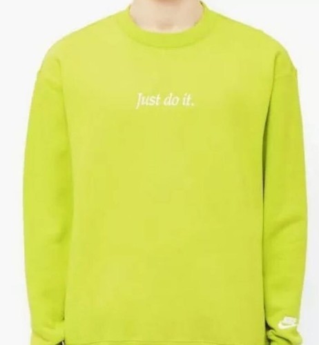 Nike Heavyweight Pile Crew Felpa Fallo Verde Lime CACTUS XL CD0414 | eBay