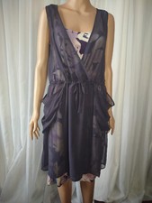 Simply Vera by vera wang purple floral dress size M