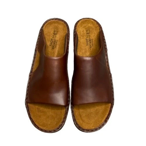 Sandálias femininas Naot Roma couro tamanho UE 42 EUA 11 marrom castanho conforto - Imagem 3 de 4