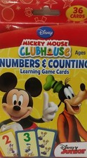 Disney Mickey Mouse Clubhouse Numbers  Counting Learning Game 36 Cards. New  