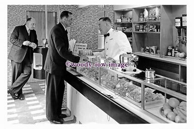 pu3124 - BR - Snacks essen im Buffetwagen um 1960/70er Jahre - Druck 6x4