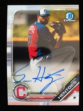 2019 Bowman Chrome SAM HENTGES 1st AUTO #CPA-SHE Cleveland Guardians SP