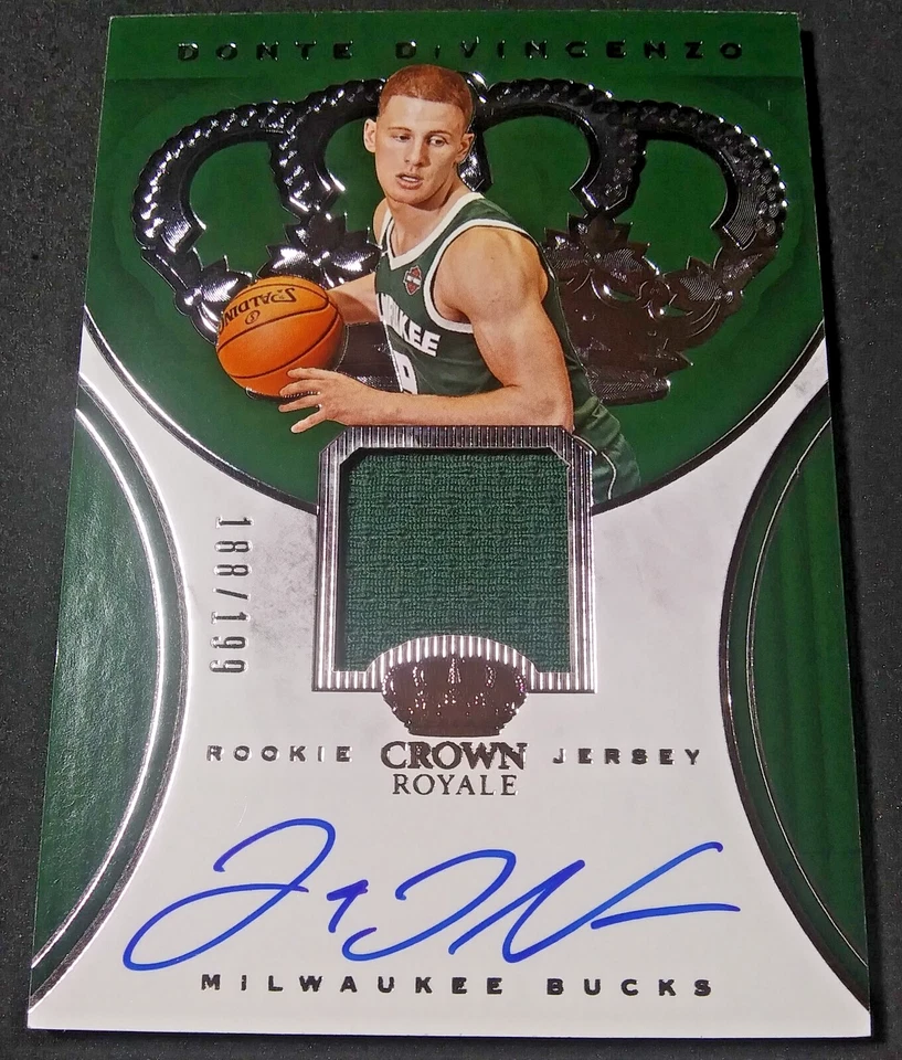 2018 Crown Royale Rookie Autographs /199 Jersey #RJA-DDV Donte DiVincenzo RC SP - Image 2 of 4