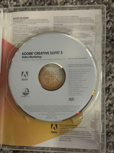 Adobe Creative Suite 3 Design Premium for Macintosh With Serial Number - Picture 4 of 5