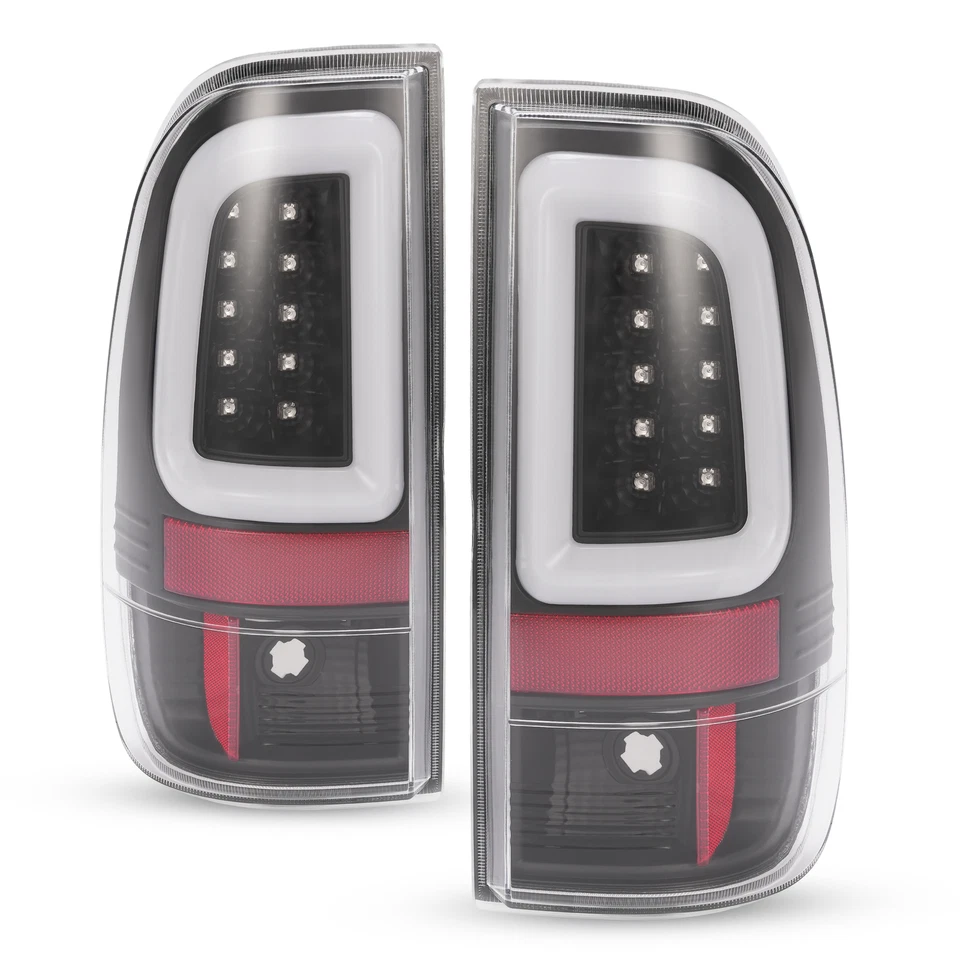 For Ford F250 F350 F450 SD SuperDuty 2008-2016 LED Tube Tail Lights Lamps Black Foto 3 de 4
