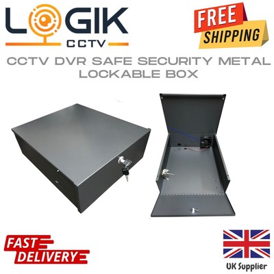 Abschließbare CCTV DVR Safe Security RECORDER BOX SICHERHEITSSCHLOSS BOX Metallbox mit Lüfter