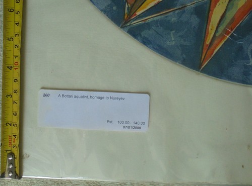 A Bottari Aquatint - Homage to Nureyev - Picture 4 of 5