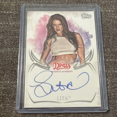 2015 Topps WWE Undisputed Lita On Card Auto #UA-LI