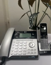 AT&T 2 Line corded/Cordless answering system TL86103