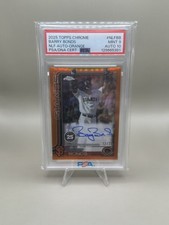 Barry Bonds 2025 Topps Chrome Orange Auto /25 PSA 9 Auto 10 None Graded Higher