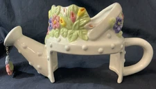 Watering Can With Flower Dangle Candle Jar Cover