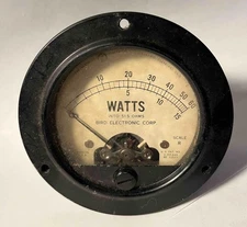 Vintage Steampunk Bird Electronics WATTS into 51.5 OHMS K 73 R sealed Scale R