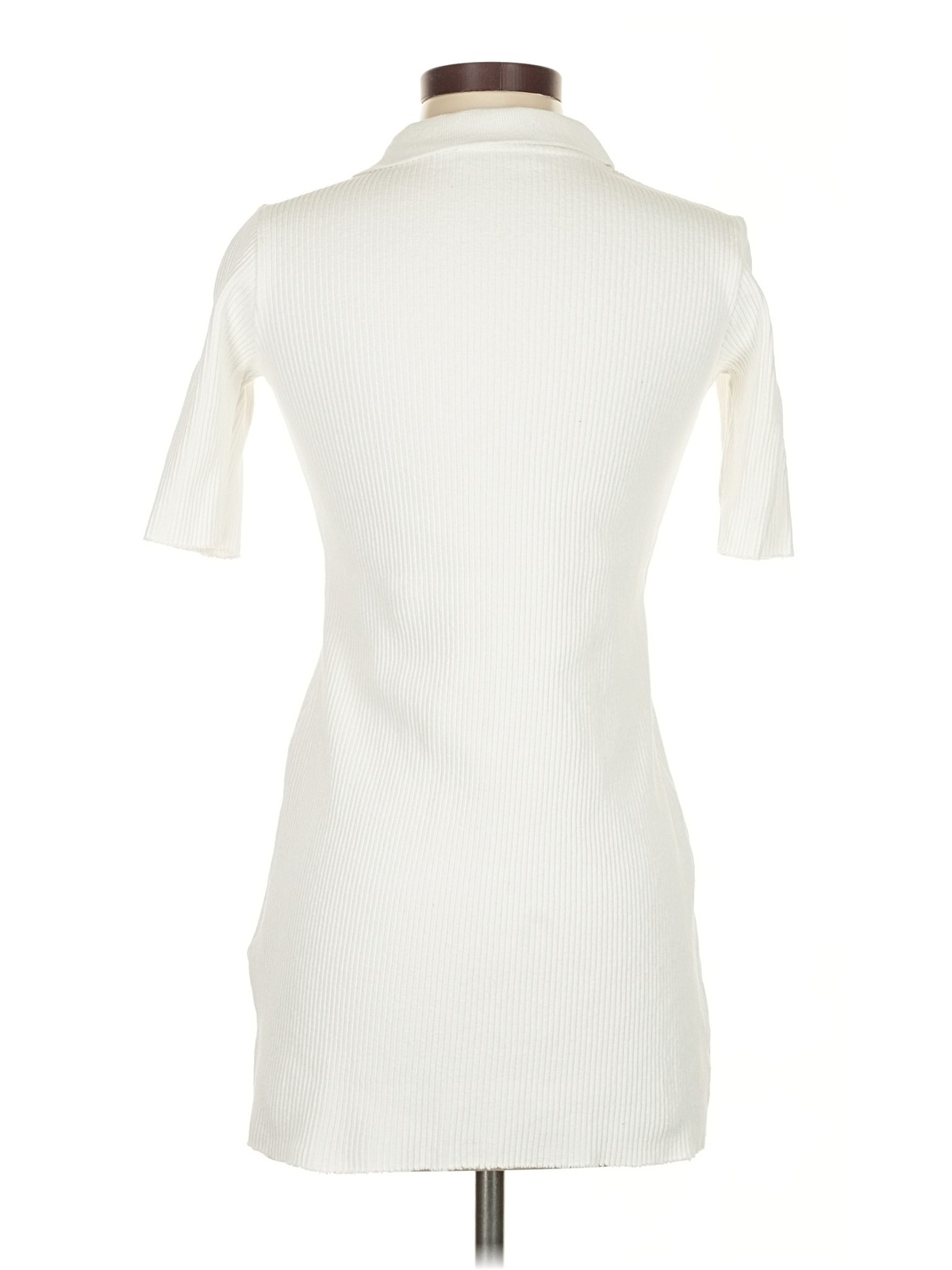 Zara Women Ivory Casual Dress S thumbnail 2