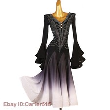 Adult Waltz Modern Dance Performance Dress Ballroom Tango Fox Trot Competition