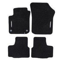 Velours FußMatten FüR Vw Up! 2011-2023 Autoteppich Automatten Schwarz 4 Tlg