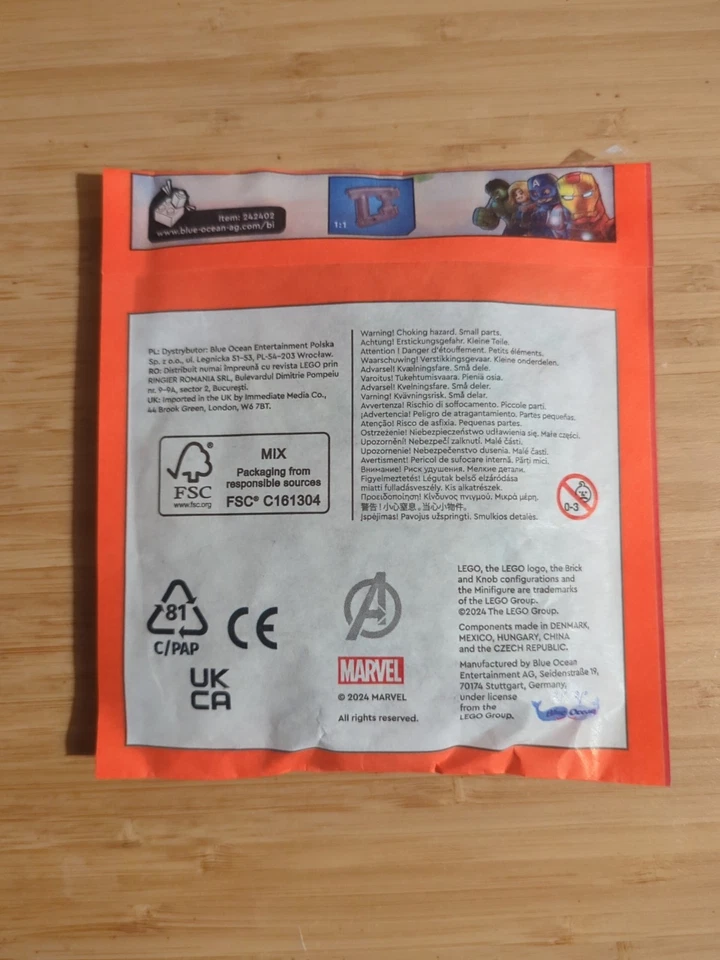 LEGO - Marvel Avengers Star-Lord  Set 242402 - New & Sealed - sh873 2024 - Image 2 of 2