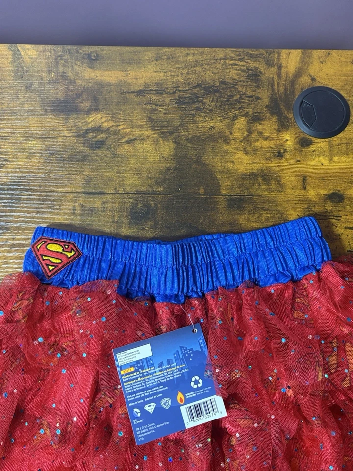 DC Comics Supergirl Rubies Юбка для Хэллоуина Эмо Альтернативная Сцена Тюль Туту OS - Изображение 4 из 4