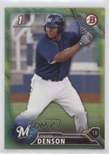 2016 Bowman Prospects Green 72/99 David Denson #BP30 0b5