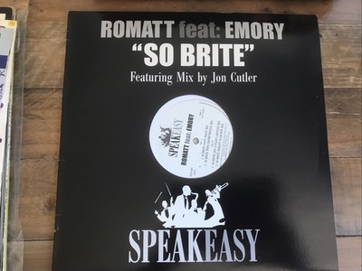 Romatt Feat Emory - So Brite - UK 12'' Vinyl - 2006 - Speak Easy