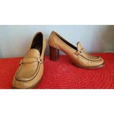 70s Vintage Saxone Cameo Leather Loafer - 8.5 / 9M