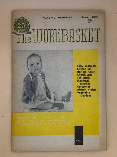 Workbasket Magazine 1960 ENTIRE YEAR 12 ISSUES CRAFTS CROCHET KNITTING VINTAGE - Picture 6 of 24