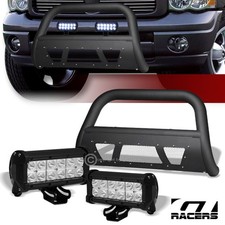 For 02-0809 Dodge Ram Matte Blk Studded Mesh Bull Bar Guard36w Cree Led Lights For 02-0809 Dodge Ram Matte Blk Studded Mesh Bull Bar Guard36w Cree Led Lights